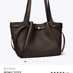 Romy Tote Bag in Dark Brown